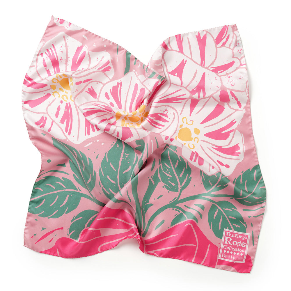 The King's Rose Silk Scarf