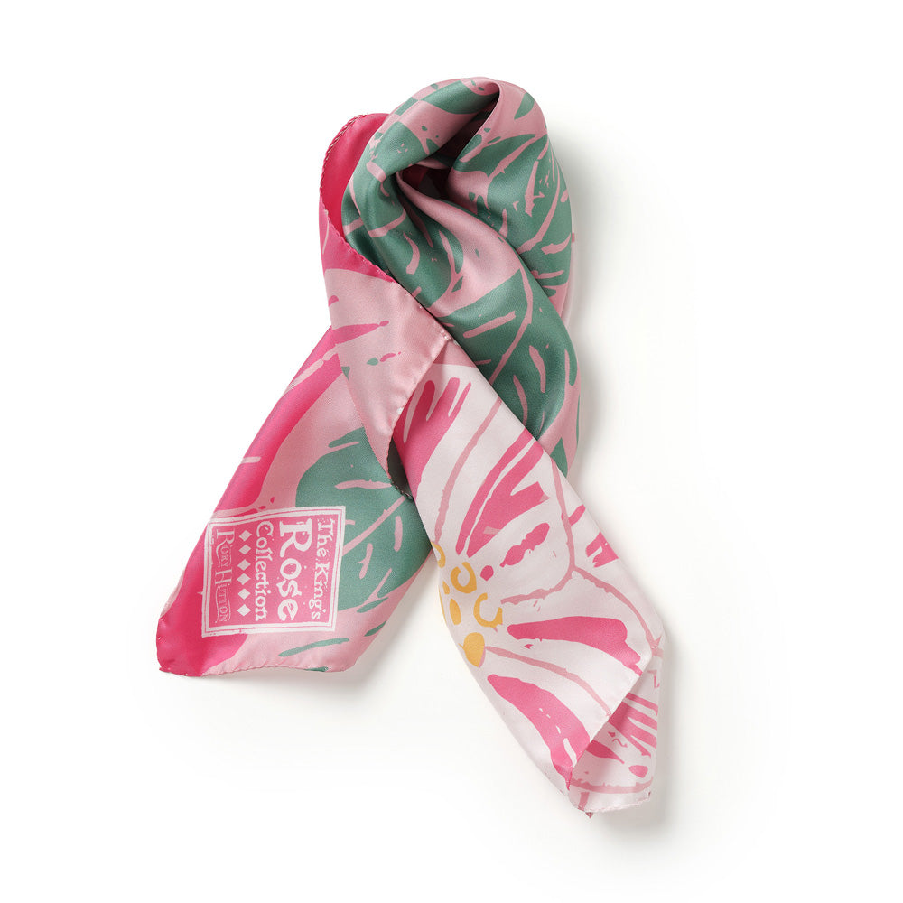 The King's Rose Silk Scarf