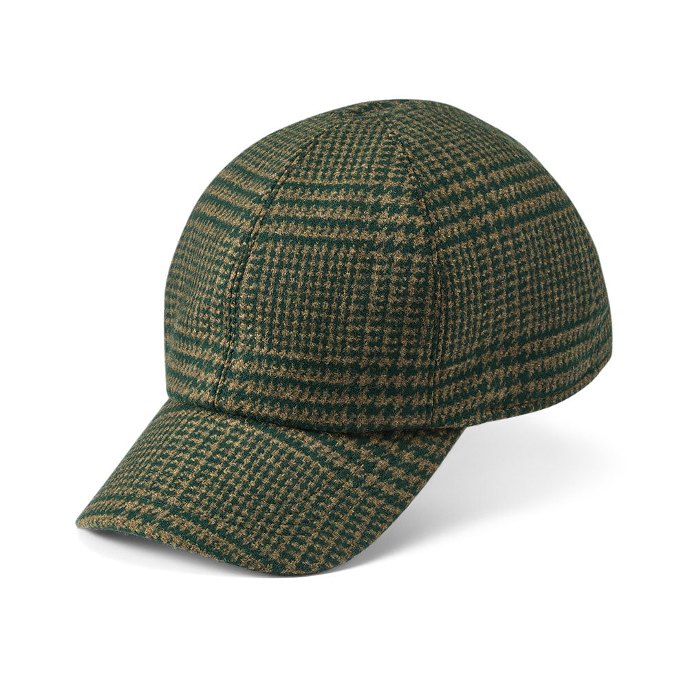 Tetbury Green Check Baseball Cap