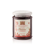 Jar of Highgrove Organic Strawberry Preserve on a white background