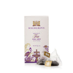 Highgrove Organic Tea Earl Grey packaging with tea bags on a white background
