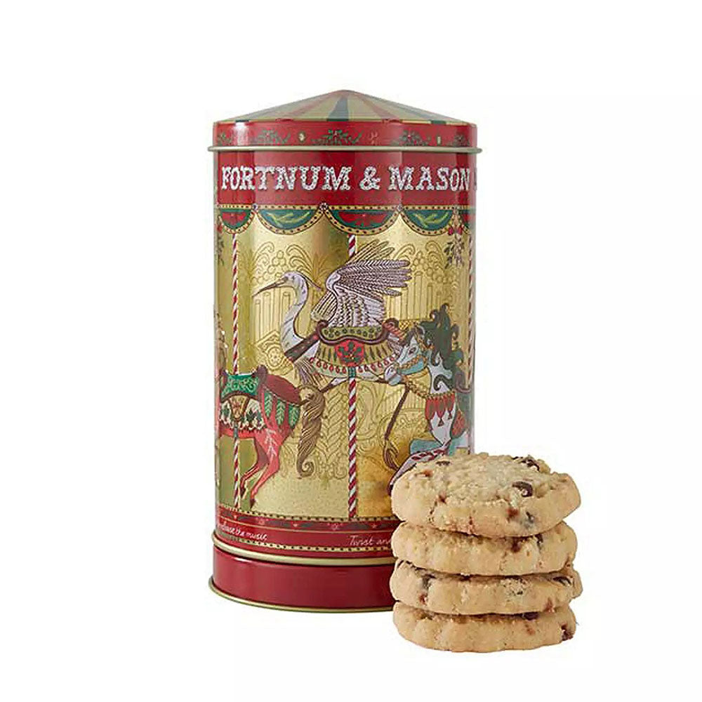 Christmas Mini Merry-Go-Round Musical Biscuit Tin