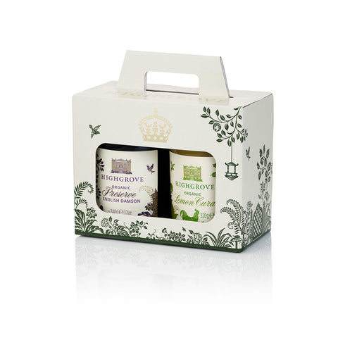 Highgrove Preserve Gift Set: English Damson Preserve, Lemon Curd