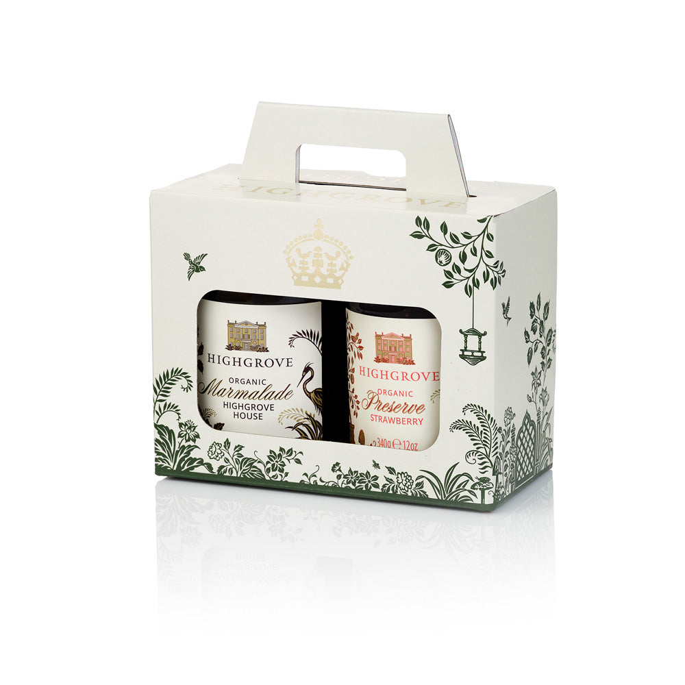 Highgrove Preserve Gift Set: Strawberry Preserve, House Marmalade