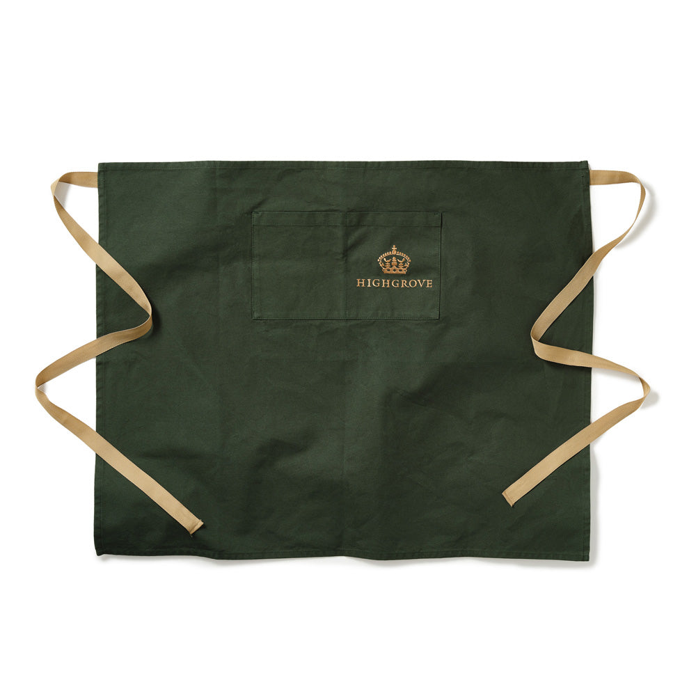 Highgrove Crown Half Apron - Forest Green