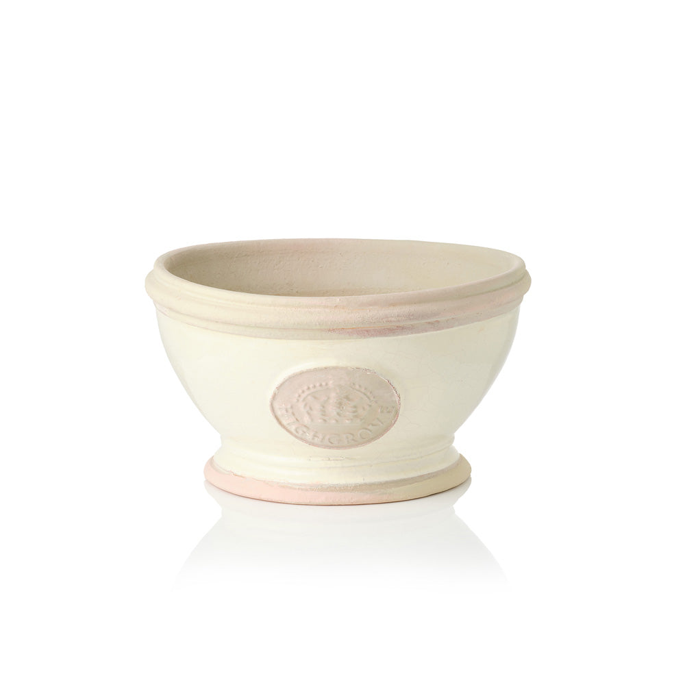 Highgrove Footed Bowl Plant Pot - Ivory
