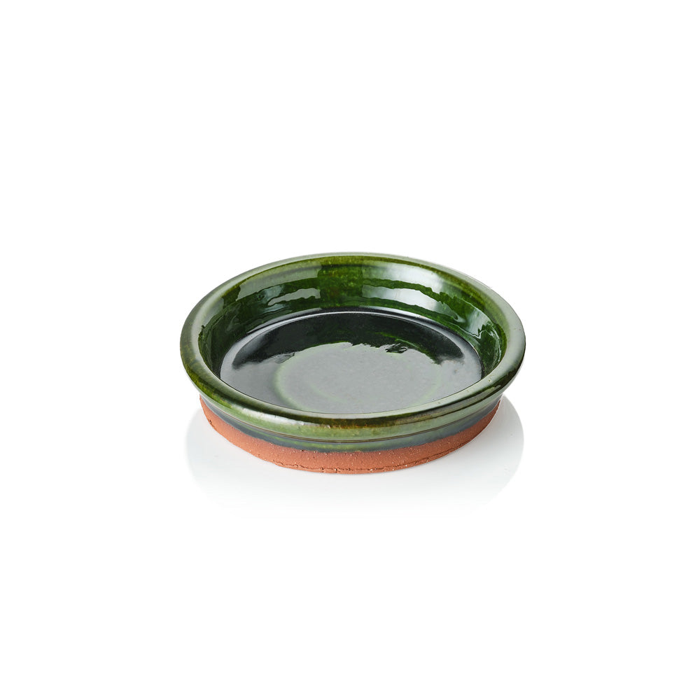 Highgrove Terracotta Green Glazed Saucer (Small)