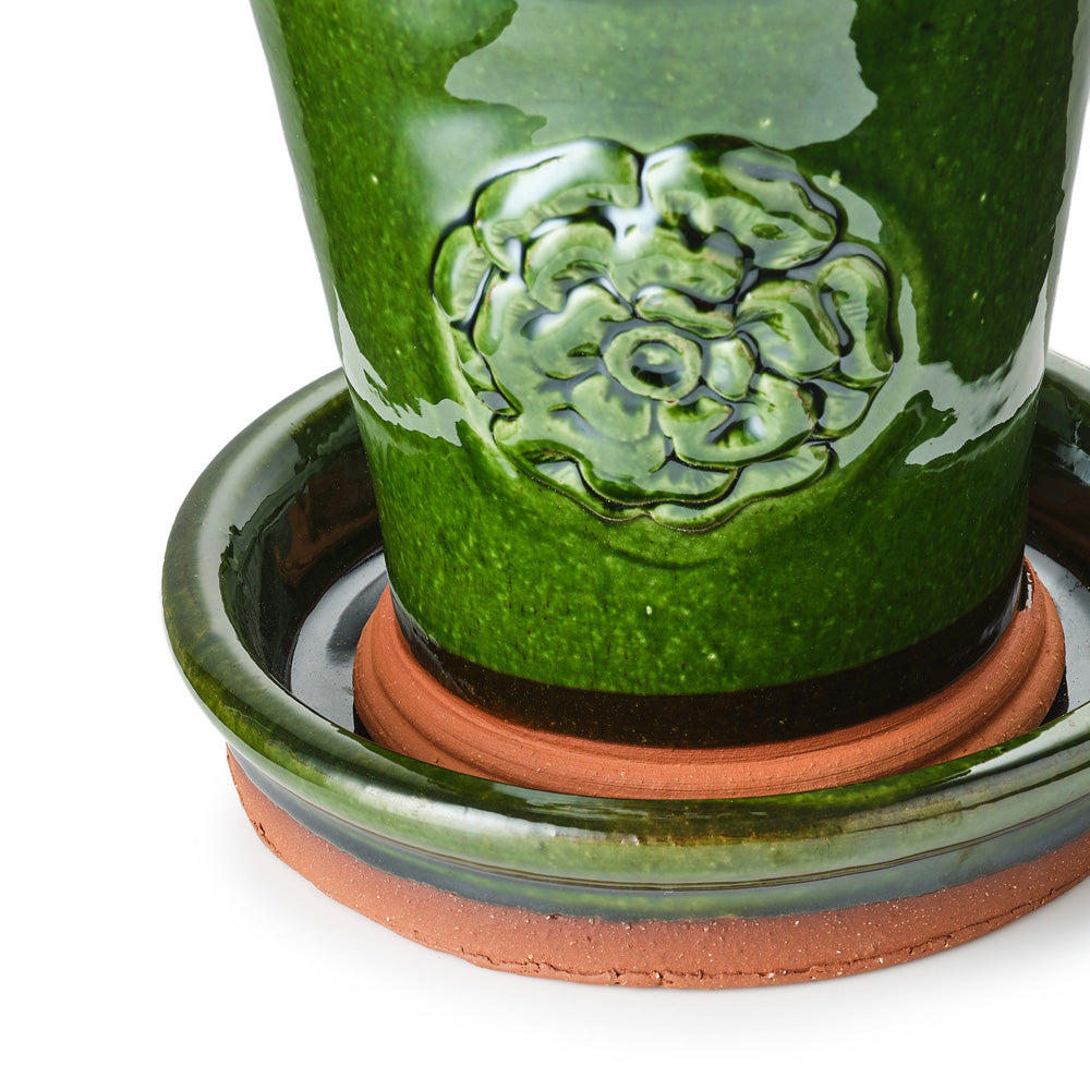 Highgrove Terracotta Green Glazed Saucer (Small)