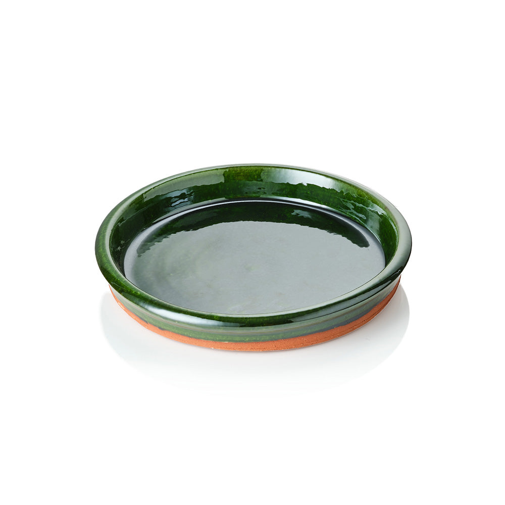 Highgrove Terracotta Green Glazed Saucer (Medium)