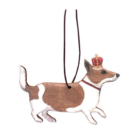 Bluebell, The Royal Jack Russell Printed Wooden Decoration