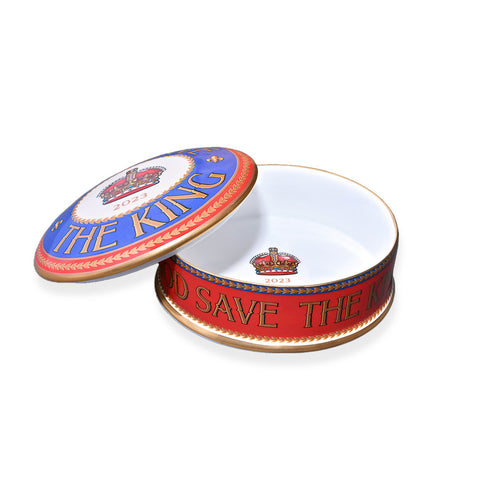 “God Save the King” Fine Bone China Trinket Box