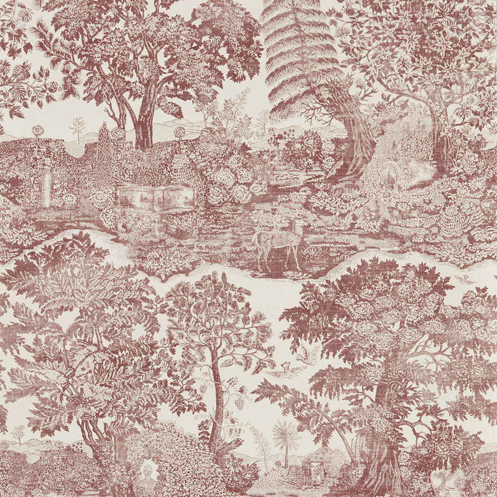 Highgrove Toile Wallpaper Oak