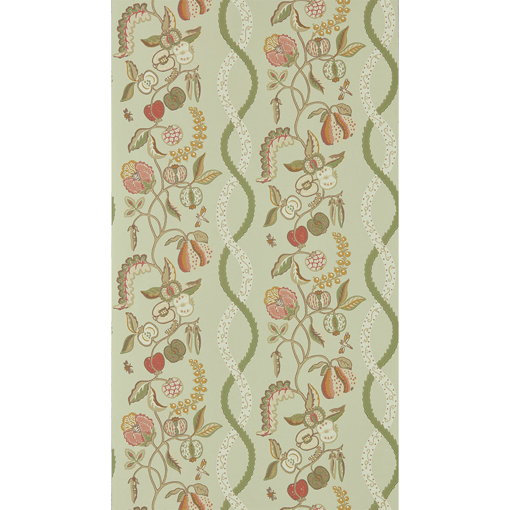 Kitchen Garden Wallpaper Olive & Russet