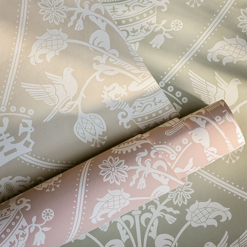Highgrove Damask Wallpaper (Various Colours)