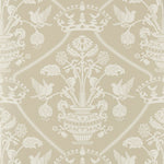 Highgrove Damask Wallpaper Gritstone