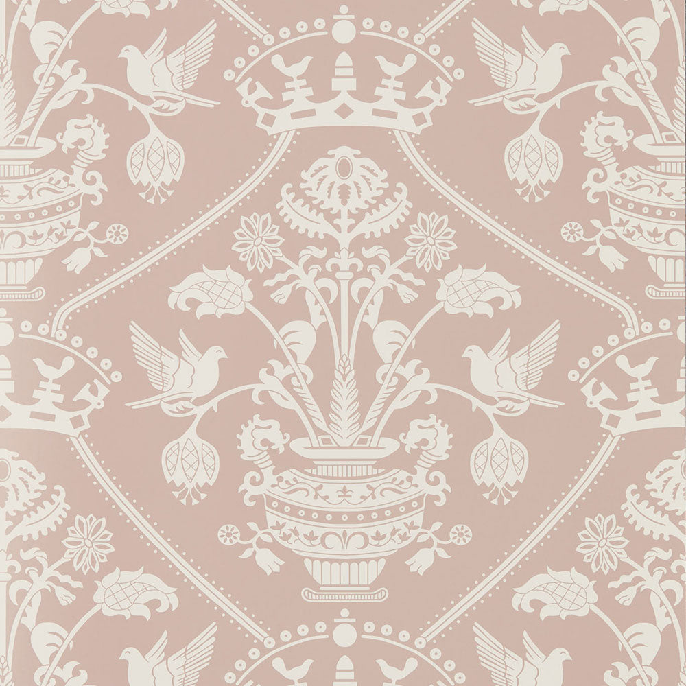 Highgrove Damask Wallpaper Rose