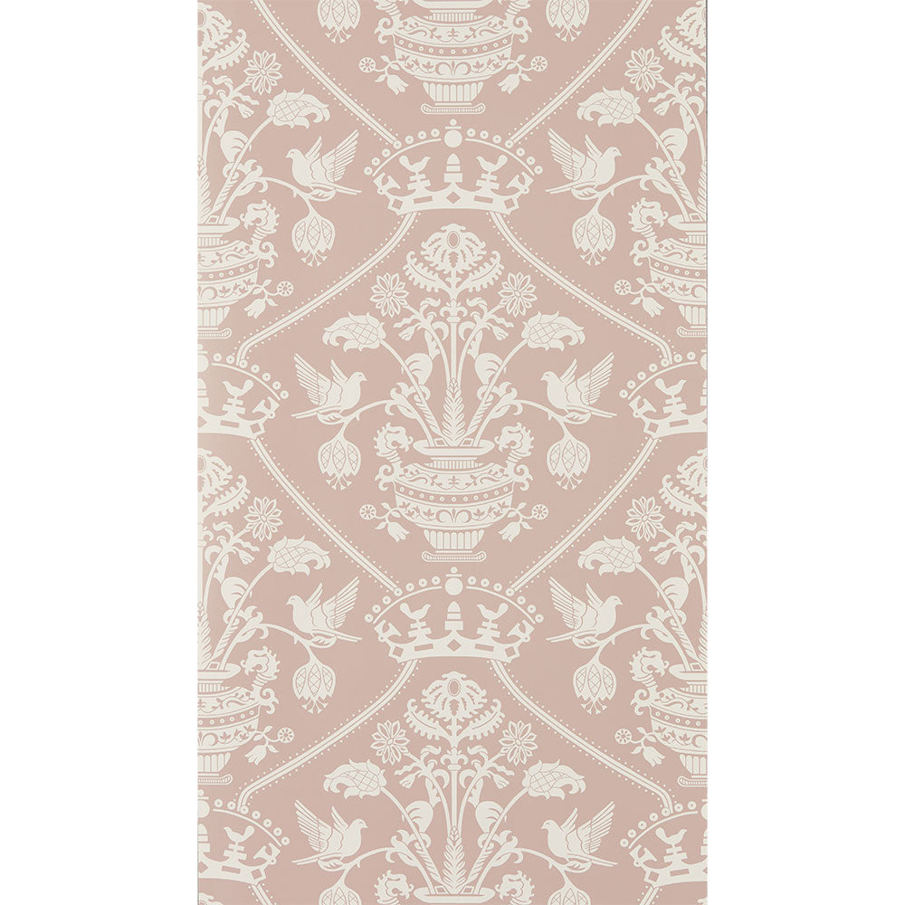 Highgrove Damask Wallpaper Rose