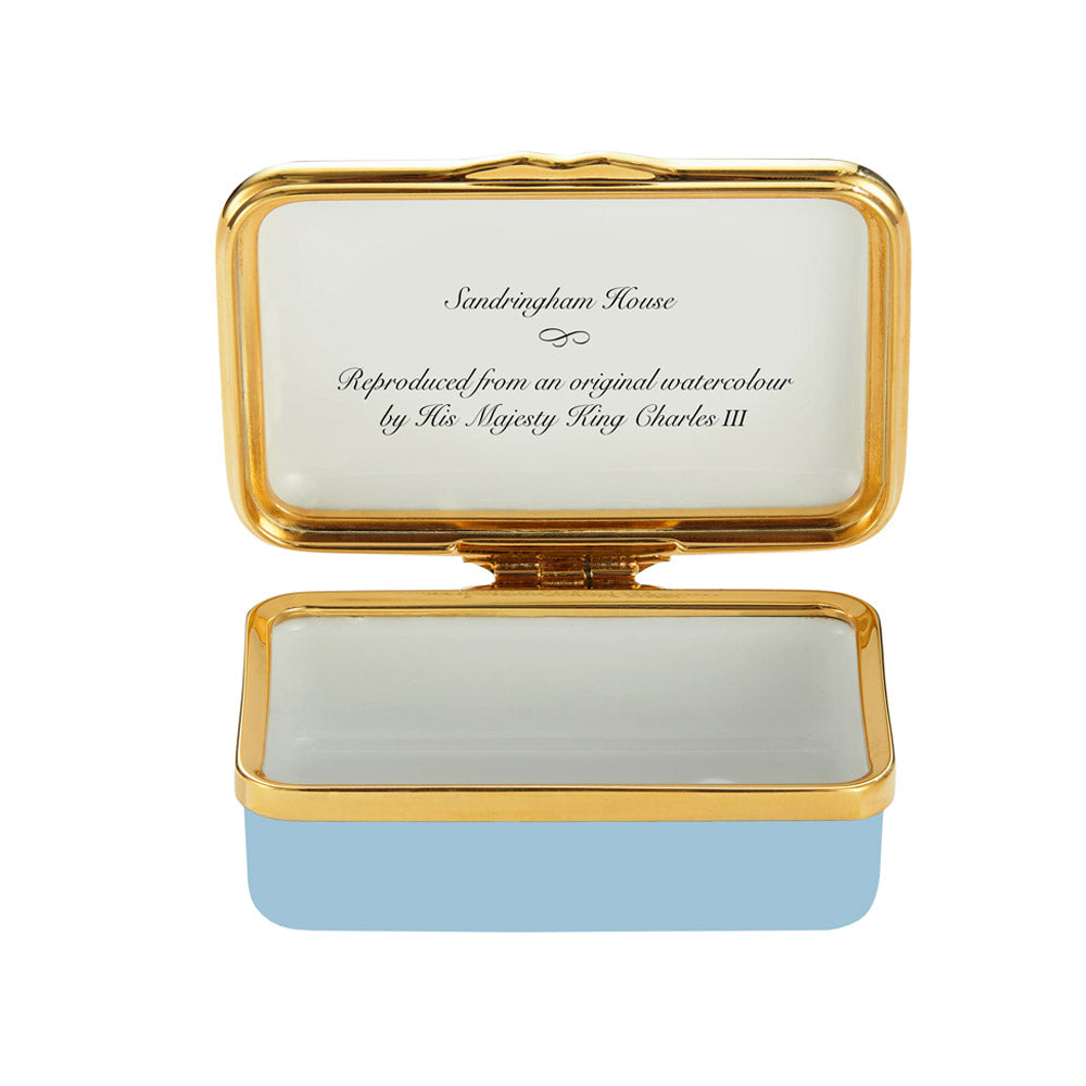 Sandringham House Small Enamel Trinket Box