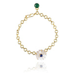 Friya Pink Flower Chain Bracelet