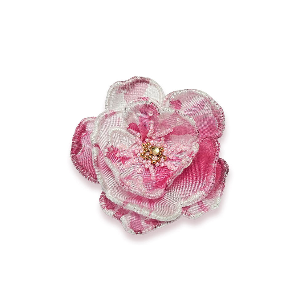The King's Rose Embroidered Brooch