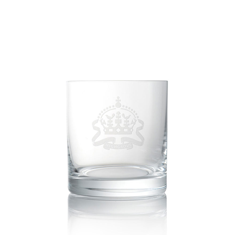 Highgrove Crown Engraved Glass Tumbler