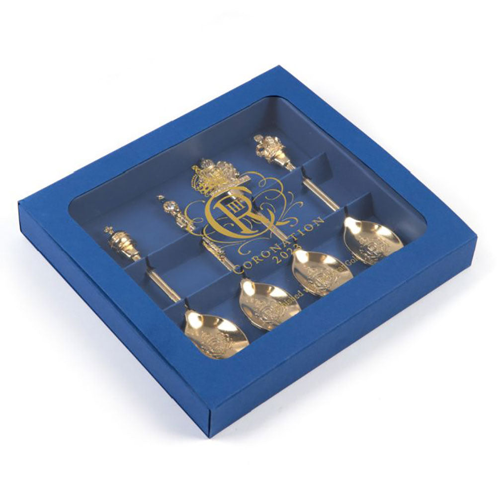 Royal Collection Coronation 2023 Gold Spoons (Set of 4)