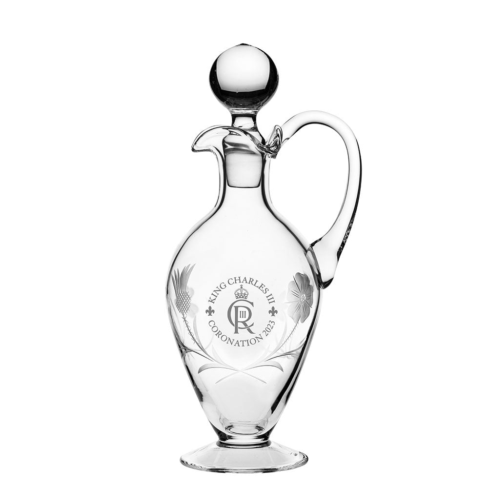 Coronation Engraved Handled Wine Decanter (Gift Boxed)