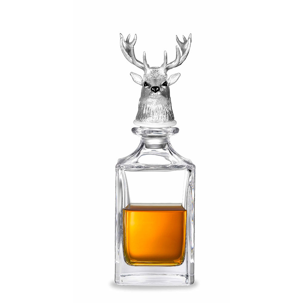 Stag Head Crystal Decanter