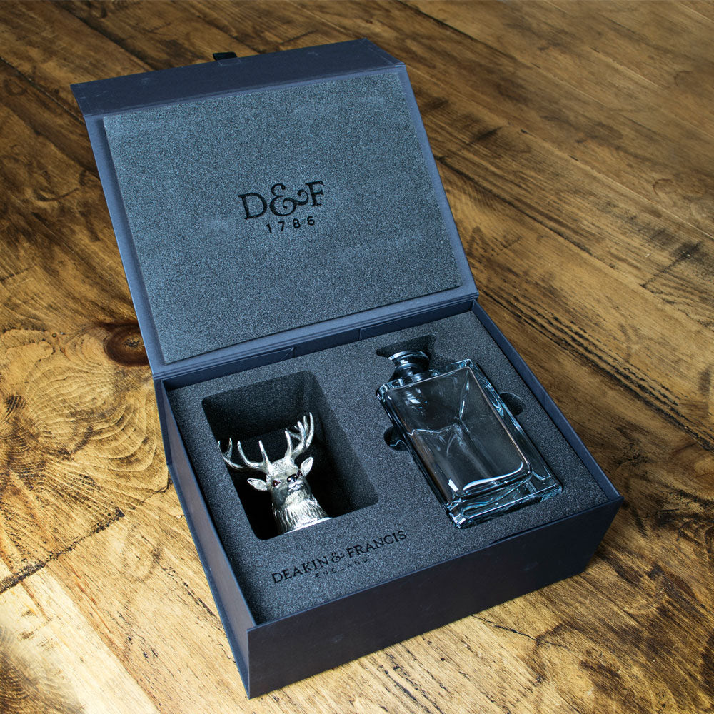 Stag Head Crystal Decanter