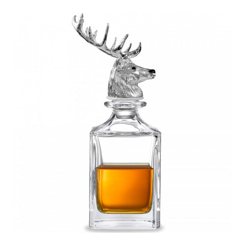Stag Head Crystal Decanter