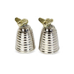 Bee Hive Silver Plated Cruet Set
