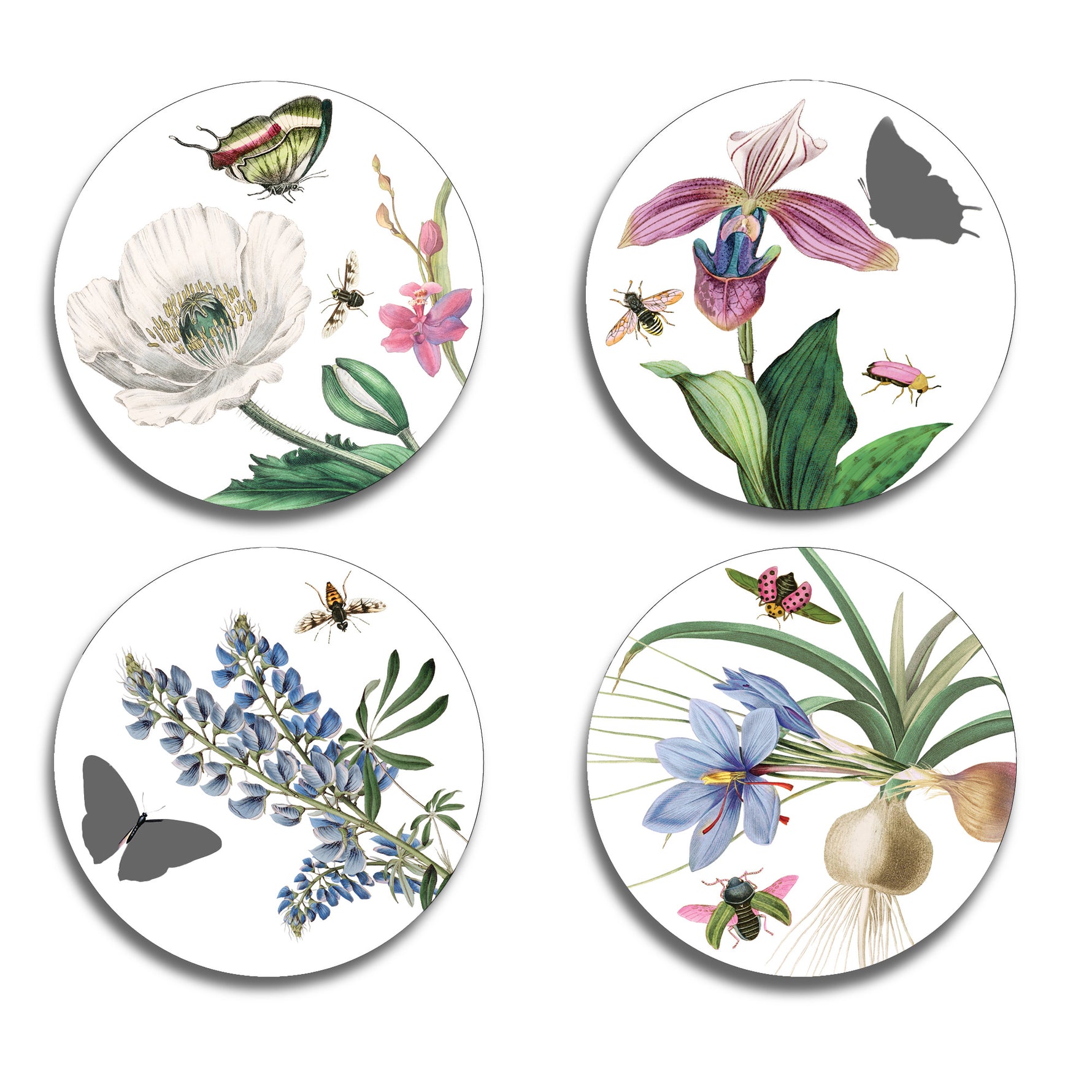 Country Garden Coasters (Set of 4)