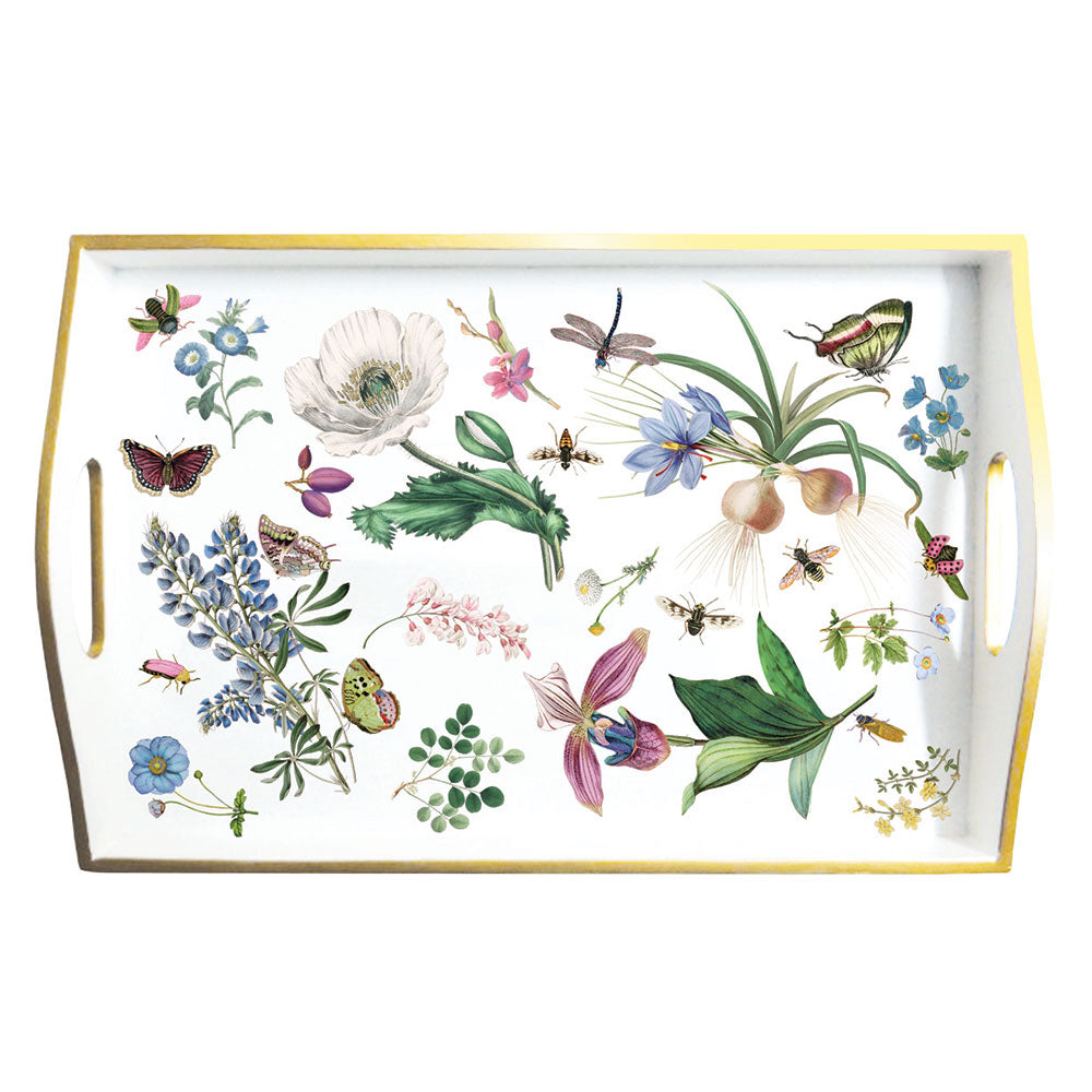 Country Garden Lacquered Tray