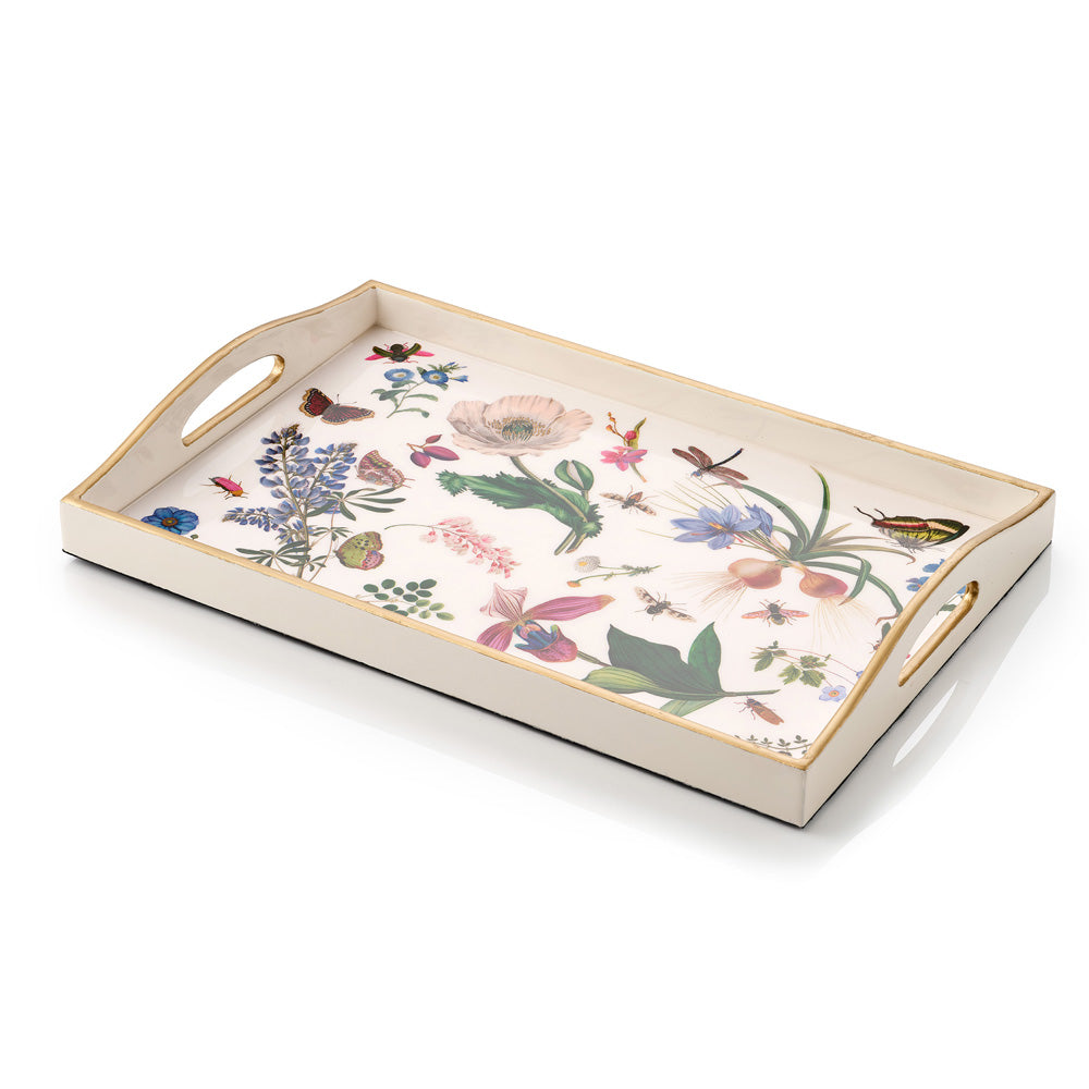 Country Garden Lacquered Tray