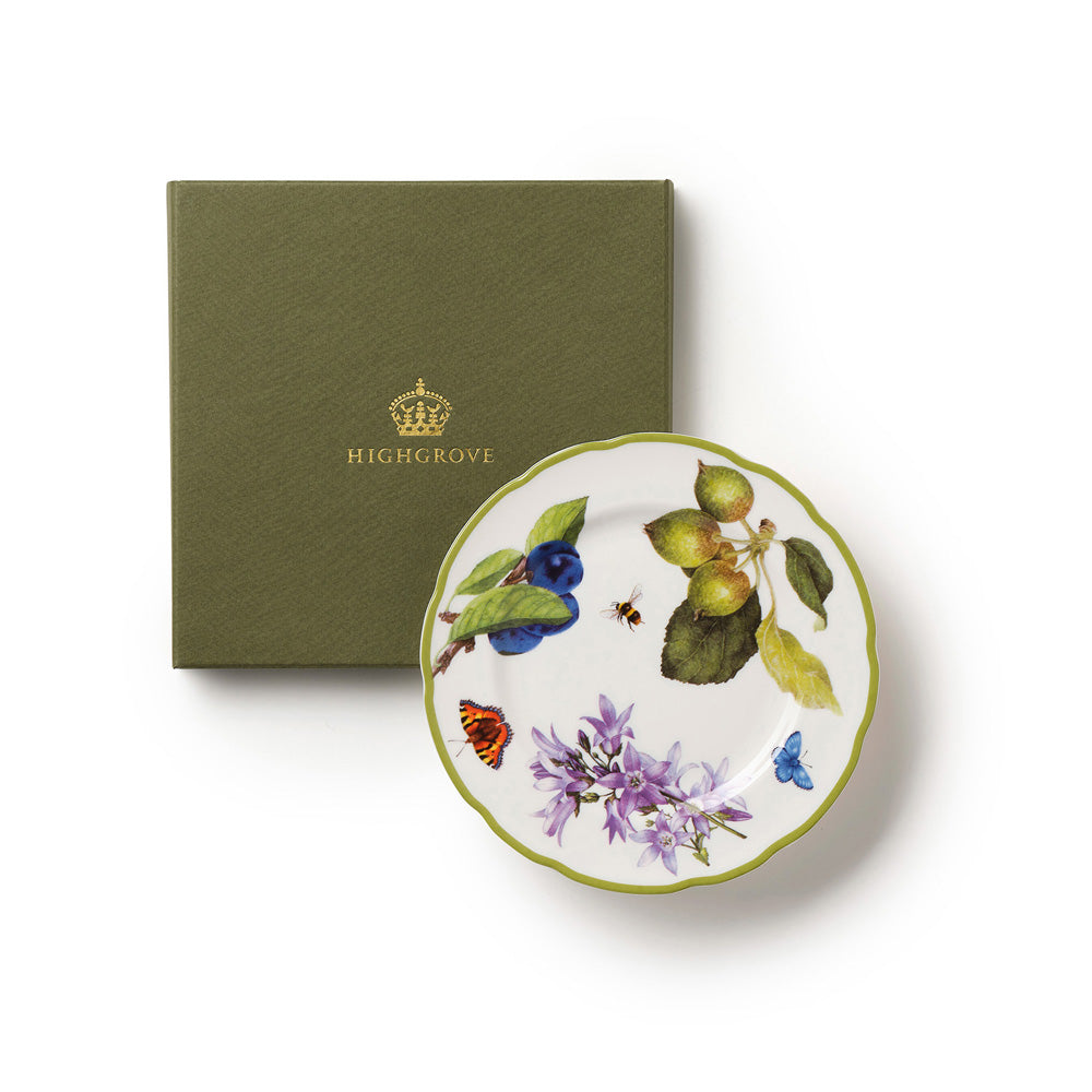 Highgrove Gardens Fine Bone China Side Plate and Gift Box