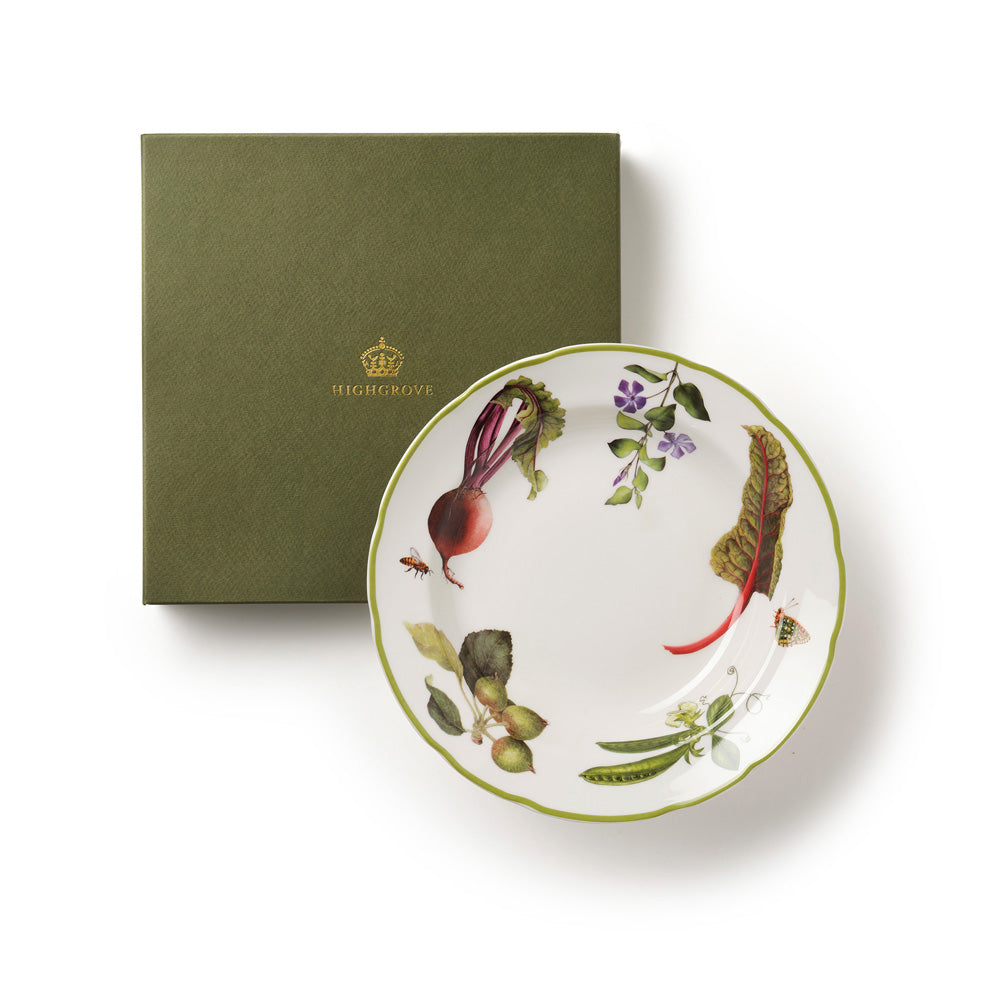 Highgrove Gardens Fine Bone China Soup Plate with Guft Box