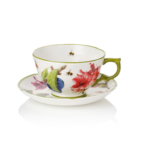 Highgrove Gardens Fine Bone China Breakfast Cup & Saucer
