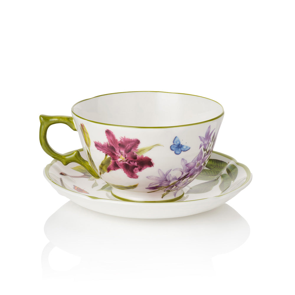 Highgrove Gardens Fine Bone China Breakfast Cup & Saucer