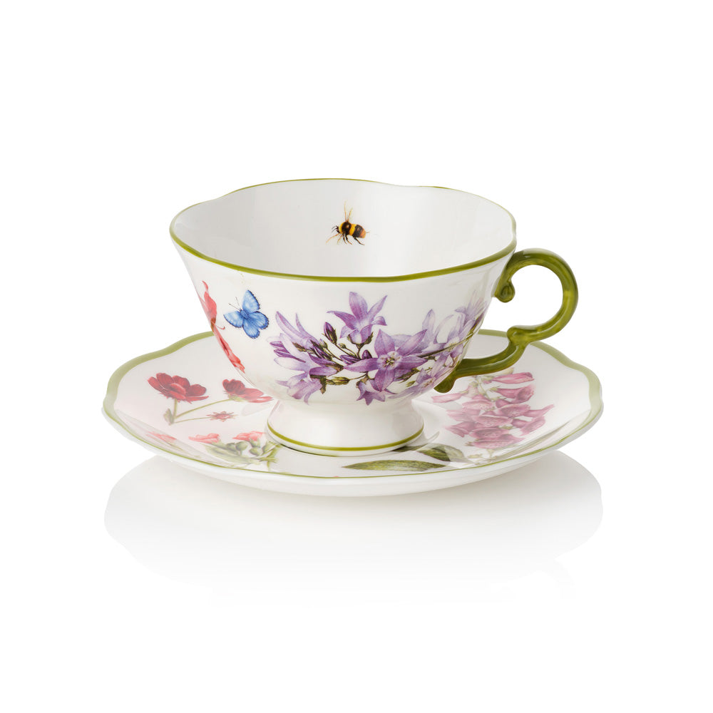 Highgrove Gardens Fine Bone China Teacup & Saucer