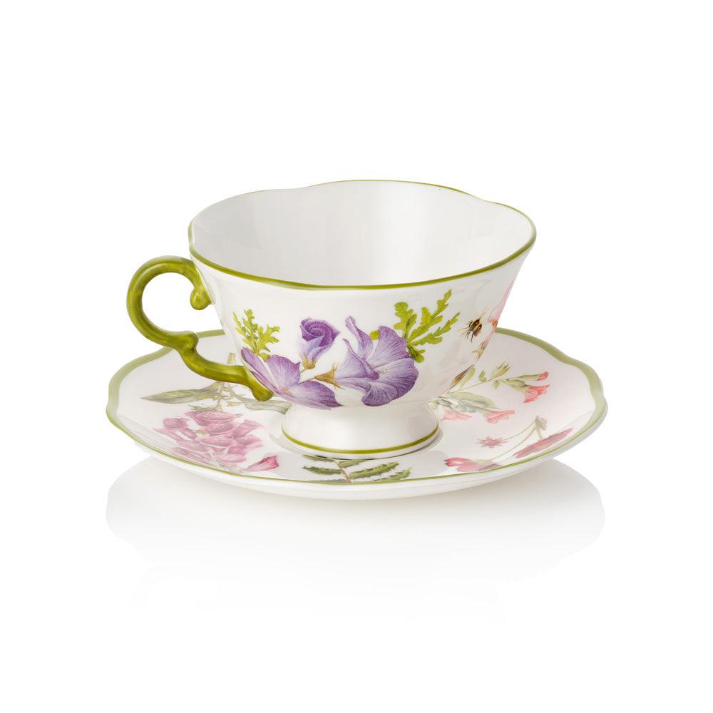 Highgrove Gardens Fine Bone China Teacup & Saucer