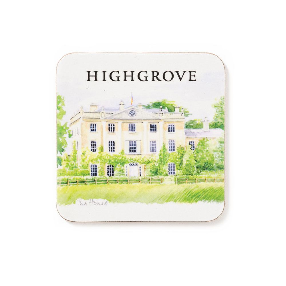 Highgrove House Coaster Illustrated Design