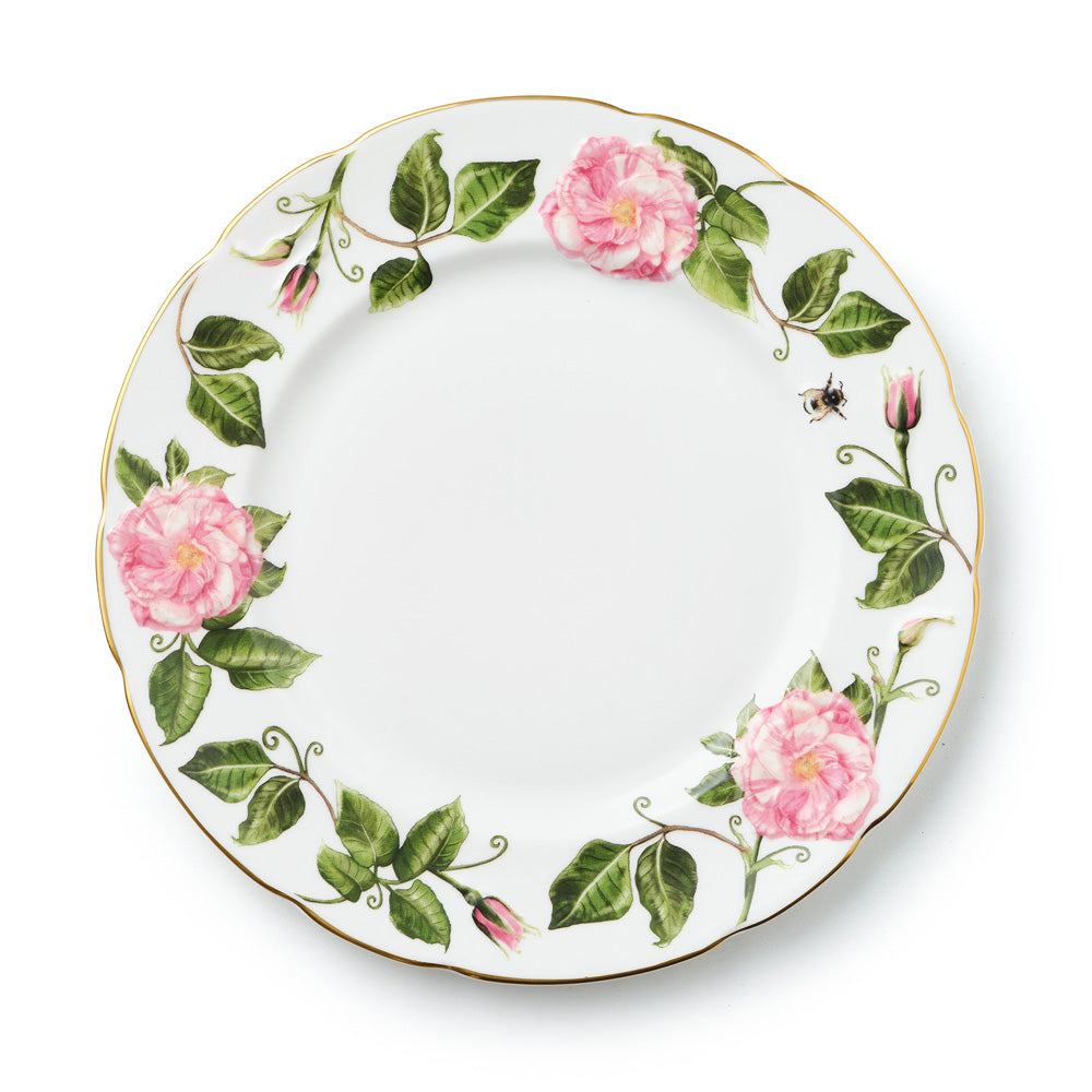 The King's Rose Fine Bone China 8" Dessert Plate