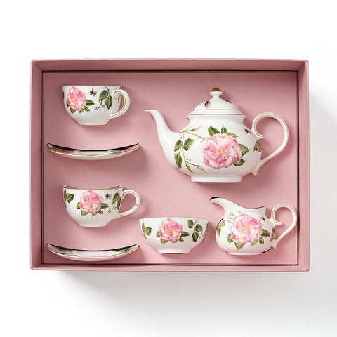 The King's Rose Fine Bone China Tea for Two Set