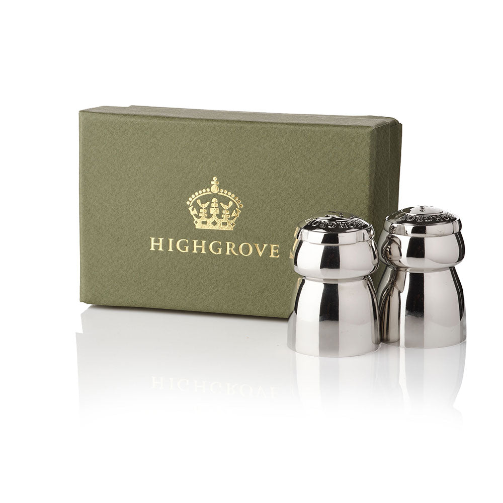Highgrove Champagne Cork Salt and Pepper Shaker Set