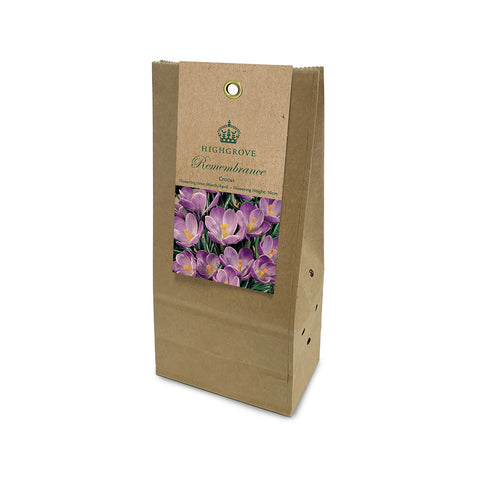 Crocus ‘Remembrance’ Bulbs (Pack of 9)