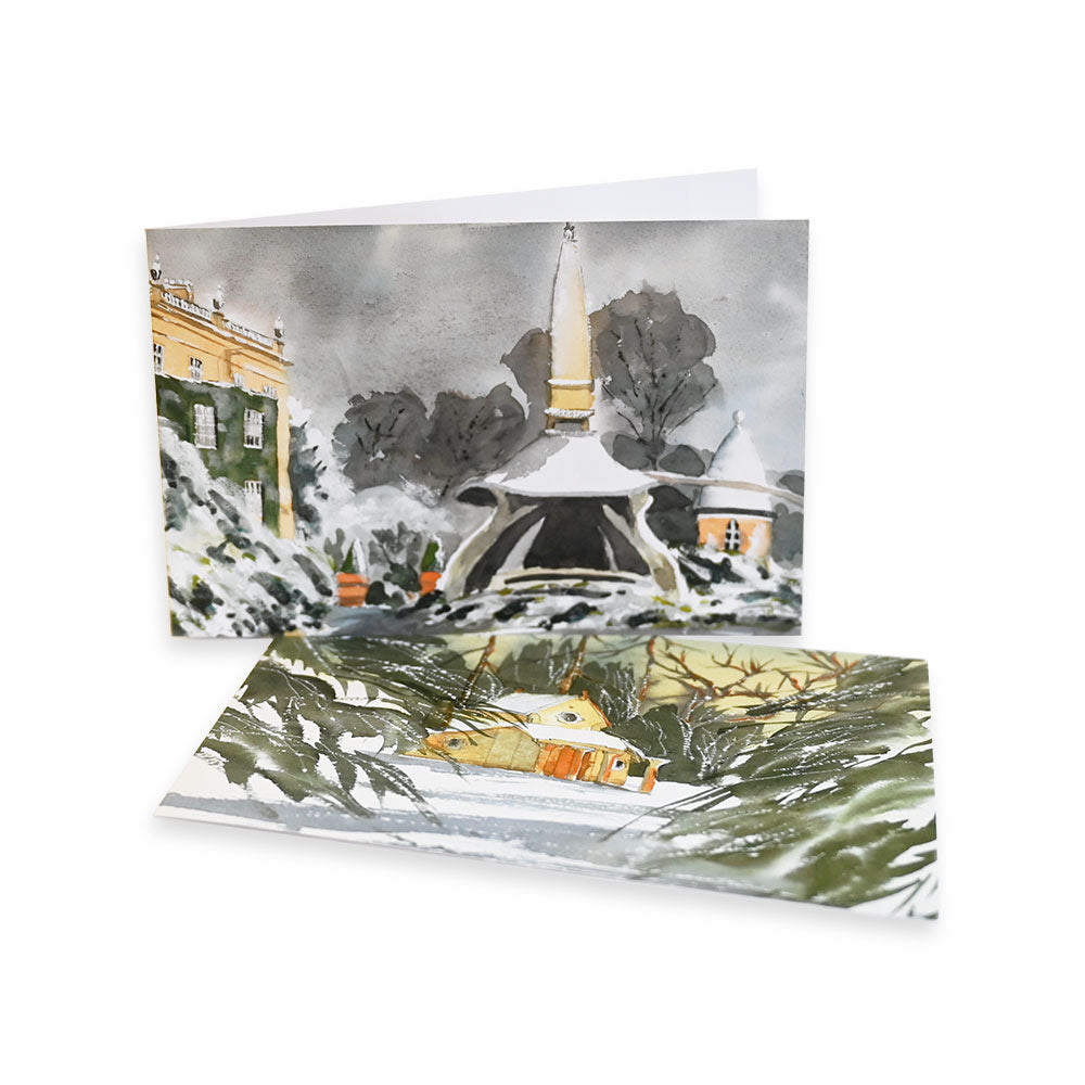 Christmas Cards: West Side of Highgrove House and The Sanctuary (Pack of 10)