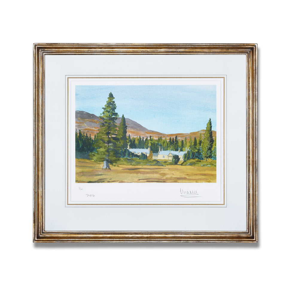 'Alltnaguibhsaich Lodge' Limited Edition Framed, Artist Proof Lithograph