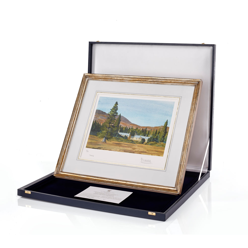 'Alltnaguibhsaich Lodge' Limited Edition Framed, Artist Proof Lithograph