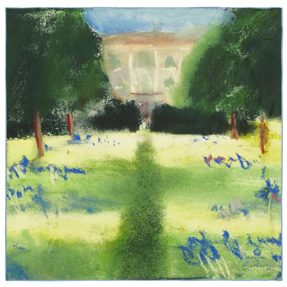 HIGHGROVE X BURBERRY Summer "Wildflower Pathway" Silk Scarf