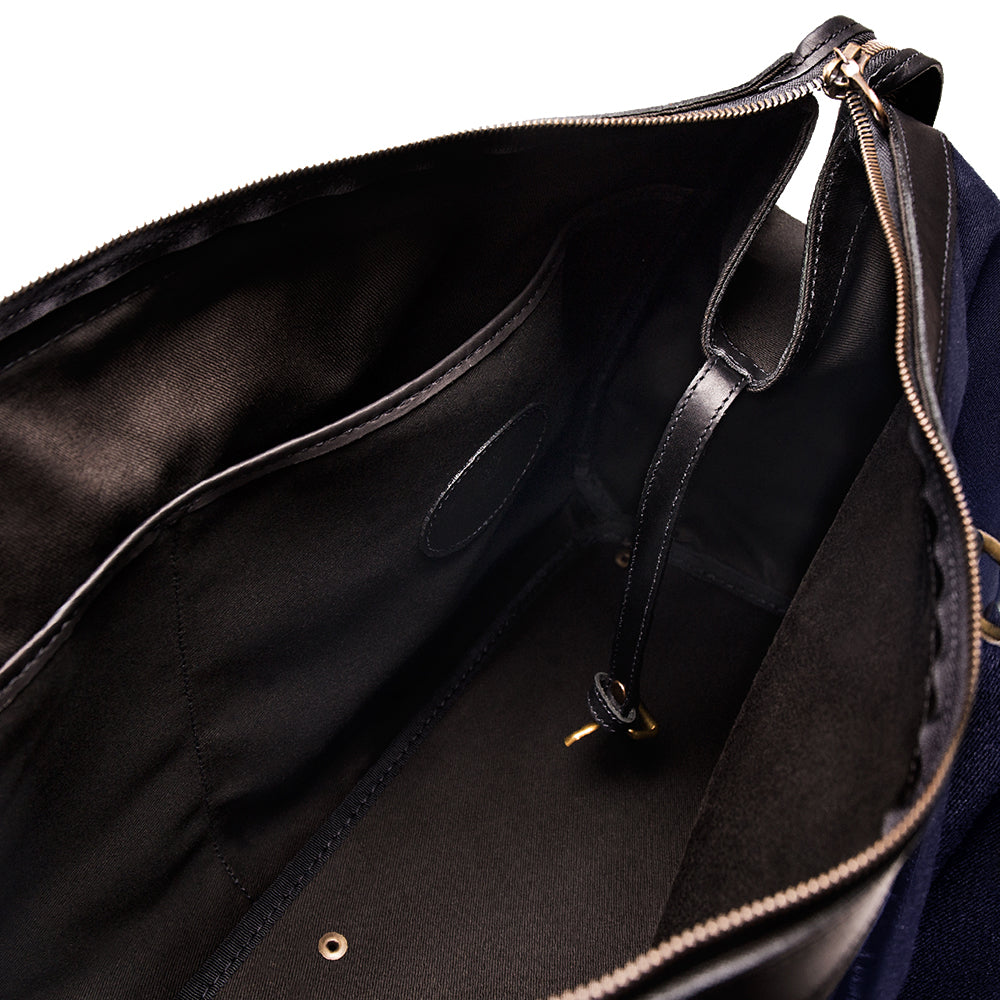 Navy and Black Overnight Bag